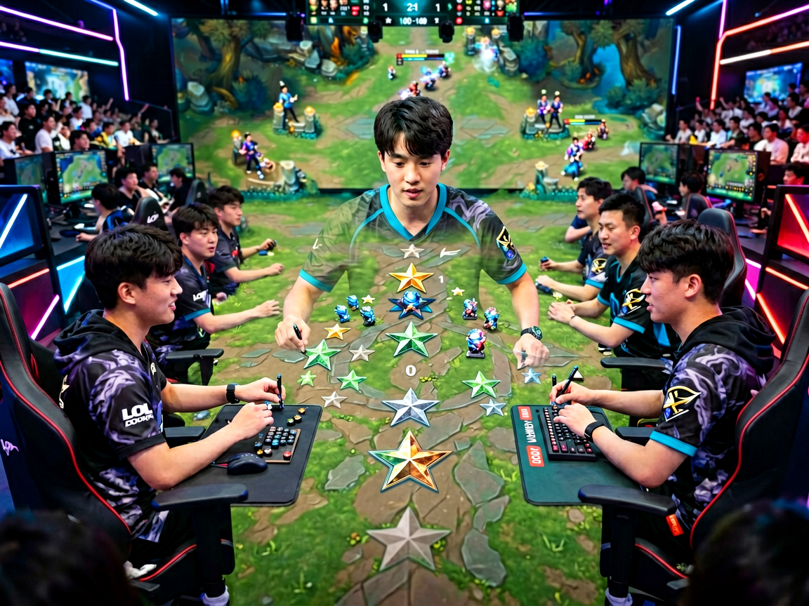 英雄联盟LOL电竞赛事比赛画面